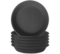 GREGICH 6 Pack Plastic Plant Saucer Planter Drip Trays 7.7 inch at Inside Bottom, Plant Trays for Indoors, Thick Durable Strong Planter Saucers for Outdoors Plant Pot Saucers Flower Pot Trays