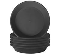 GREGICH Plant Saucer 12 inch Pack of 6, Thick Plastic Plant Drip Trays 10.4" at Bottom, Flower Pot Saucers Planter Drainage Catch Plate Drain Dish for Potted Plant Water Catcher Tray Indoor Outdoor