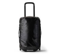 Gregory Divide Rollers - Alpaca Wheeled Duffel 40 - Wheeled Duffel, 55 cm, 40 L, 2.6 KG, Cabin Suitcase 55x35x25 cm, Weatherproof, Smooth Wheels, Smart Interior Organisation, Black (Obsidian Black)