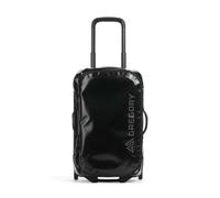 Gregory Divide Rollers - Alpaca Wheeled Duffel 40 - Wheeled Duffel, 55 cm, 40 L, 2.6 KG, Cabin Suitcase 55x35x25 cm, Weatherproof, Smooth Wheels, Smart Interior Organisation, Black (Obsidian Black)