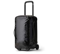 Gregory Divide Rollers - Alpaca Wheeled Duffel 40 - Wheeled Duffel, 55 cm, 40 L, 2.6 KG, Cabin Suitcase 55x35x25 cm, Weatherproof, Smooth Wheels, Smart Interior Organisation, Black (Obsidian Black)