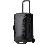 Gregory Divide Rollers - Alpaca Wheeled Duffel 40 - Wheeled Duffel, 55 cm, 40 L, 2.6 KG, Cabin Suitcase 55x35x25 cm, Weatherproof, Smooth Wheels, Smart Interior Organisation, Black (Obsidian Black)