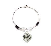 Gregory Crafts & Gifts One Wine Charm Wedding Table & Family Members - Bride, Groom, Bridesmaid, Mother, Father and lots more (Thank You)