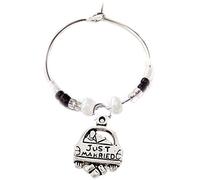 Gregory Crafts & Gifts One Wine Charm Wedding Table & Family Members - Bride, Groom, Bridesmaid, Mother, Father and lots more (Just Married)