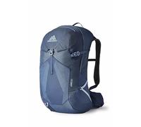 Gregory Vaporspan - Juno 30 - Day Hiking Backpack for Women, 52 cm, 30 L, 0.93 KG, Ventilated VaporSpan Backpanel, Hydration Compatible, Rain Cover Included, Blue (Vintage Blue)