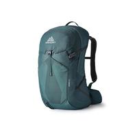 Gregory Vaporspan - Juno 30 - Day Hiking Backpack for Women, 52 cm, 30 L, 0.93 KG, Ventilated VaporSpan Backpanel, Hydration Compatible, Rain Cover Included, Green (Emerald Green)