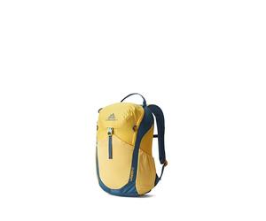 Gregory Youth Hiking - Wander 12 - Kids Hiking Backpack, 39 cm, 12 L, 0.38 KG, Breathable Padded Backpanel, Safety Whistle, Hydration Compatible, Yellow (Aqua Yellow)