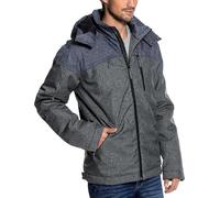 Gregster Men's Jacket Winter Jacket Outdoor Jacket Janick, Grey/Blue, XL