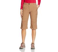 Gregster Outdoor Women's Pants 3/4 Hiking Trousers 3/4 Length, Nougat Brown, XS