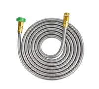 Grehge 04 Rust Proof Steel Garden Hose, Upgraded Version of Anti-Leakage & Anti-Rolling Hose, Kink, Tangle Free, Easy to Use & Store (1ft)