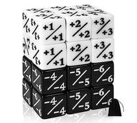 Grehge ces MTG Dice Counter Token Dice, Magic The Gathering Glitter Sparkle Dice, Loyalty Dice Starry Marble D6 Dice Compatible with CCG, MTG, Card Gaming Accessory