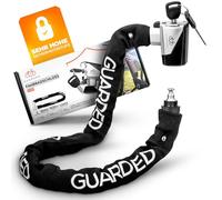 Grehge cycle Lock with Key, Chain Lock with 8 mm Steel Chain, High Security Level, Anti-Theft Bicycle Lock for E Scooter, E Bike, City Scooter, Motorcycle