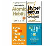 Grehge Hyperfocus, How to Talk to Anyone, Eat That Frog! 4 Books Collection Set
