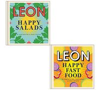 Grehge lection 2 Books Set By Jane Baxter, John Vincent, Rebecca Seal, Jack Burke (Leon Happy Salads & Happy Fast Food)