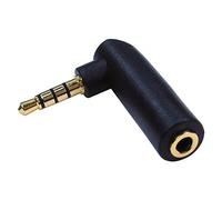 Grehge lutions 3.5mm Angle Male to Female Audio Adapter, 90 Degree Right Angle Gold-Plated TRS Stereo Jack Plug AUX Connector