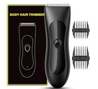Grehge mmer for Men, Electric Razor for Groin Hair and Pubic Hair, Ball Trimmer, Rechargeable Beard Trimmer with Ipx7 Waterproof, Soft White Ceramic Blade Design, Compact and Portable, Gift for Him