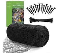 Grehge ng, Pond Netting for Koi Ponds 15 x 20 FT Pond Net, Heavy Duty Woven Fine Mesh Pond Garden Pool Netting Kit for Leaves to Catch Leaves and Debris, Protects Koi Fish from Birds Cats Predators