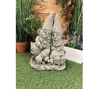 Grehge ONE PAIR OF LOVING GNOMES ON A BENCH GIFT ORNAMENT