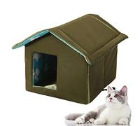Grehge Winter Cat Kennel, Foldable Portable Dog Kennel, Outdoor Cave Cat Shelter, Waterproof Cat Shelter for Wild Cats, Outdoor Wandering Cats, Small Dogs