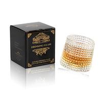 Grehge y Glasses, 10 oz set of 4 Old Fashioned Whiskey Tumblers, Gift Box for Scotch&Whiskey, Bourbon&vodka Drinks etc, Perect for Parties, Bars, Restaurant etc