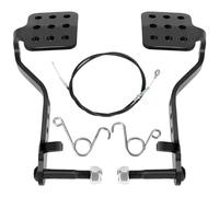 GREHUA Go Kart Pedal and Throttle Cable Compatible with Predator 212cc 196cc 6.5hp Road Rocket Manco Kandi Carter Azusa Go Kart Vintage Racing Drift Trike Heavy Duty Pedal Go Kart Parts - Black