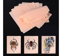 GRELEON Tattoo Fake Skin 10pcs 1mm Thick Practice Skin Silicone Tattoo Skin 7.41 * 5.58 Inch Fake Skin Tattoo Supplies for Beginners Artists