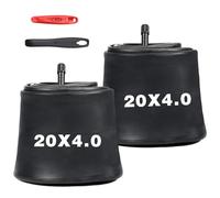 GRELiving 2 x 20 x 4.0 Inch Bicycle Inner Tube Thickening 20 Inch AV35 mm Tube Fat Bike Inner Tube / Mountain Bike Electric Bicycle Inner Tube