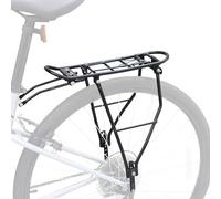 GRELiving Bike Cargo Rack Adjustable Bicycle Rear Luggage Touring Carrier Racks 55lbs Capacity Quick Release Mountain Road Bike Pannier Rack for 24"-28" Frames