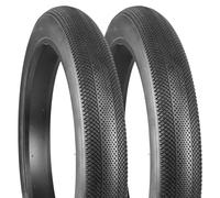 GRELiving Pack of 2 60TPI Foldable Fat Bike Tyre Fat Bicycle Tyre E-Bike Tyre 20/26 x 4.0 Replacement Bicycle Tyre for Mountain Snow and Beach Bike (20x4.0)