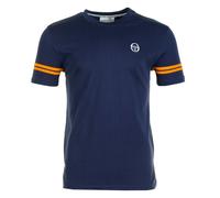 Grello Crew Neck T Shirt Maritime Blue Orange Pepper, Large