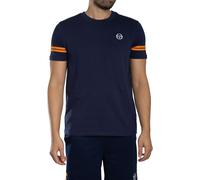 Sergio Tacchini Men's Grello Crew T-Shirt, Maritime Blue/Orange Pepper, S