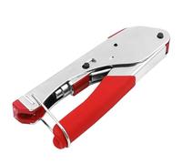 Greluma 1 Pcs RG59/RG6 F Type Coaxial Cable Crimping Plier Crimping Tool Coaxial Compression Wire Stripper