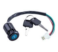 Greluma 1 Piece Motorcycle 4 Wire Ignition Key Switch for 50cc 70cc 90cc 110cc 125cc 150cc 200cc 250cc Taotao Sunl ATV Quad Dirt Pocket Bike Electric Scooter