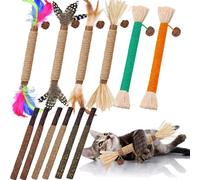 GREMBEB Cat Chew Treat Toy,4Pack Natural Catnip Kitten Silvervine Stick Stuff Will Matatabi Ball Cleaning Pet Teeth Interactive Indoor Exercise Snack for Puppy Hamster Chinchilla Gerbil Rabbit Bunny