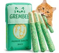 GREMBEB - Cat Toys with Cat for Indoor Use, 3 Pack Cigarette Shaped Toys, 45000mg 100% Organic Filled Cat Toys for Teething Kitten Kicker Interactive Toy