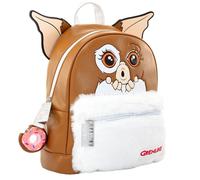 GREMLINS (GIZMO) Fashion Backpack - Luxury Faux Leather, Unique Lining, Matching Zipper Accessory, Inner & Outer Pockets, Fun Design, Lightweight & Durable, A Must-Have for Gremlins Fans