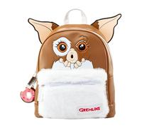 GREMLINS (GIZMO) Fashion Backpack - Luxury Faux Leather, Unique Lining, Matching Zipper Accessory, Inner & Outer Pockets, Fun Design, Lightweight & Durable, A Must-Have for Gremlins Fans