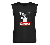 Gremlins Gizmo T-Shirt Sleeveless Tee Graphic Men Tank Top M Black
