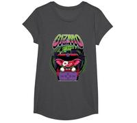 Gremlins Halloween Design Gizmo Box Art T-Shirt, Girls, Dark Heather Grey, Large