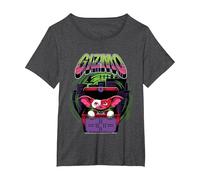Gremlins Halloween Design Gizmo Box Art T-Shirt, Women's Plus, Dark Heather Grey, 2X