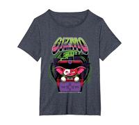 Gremlins Halloween Design Gizmo Box Art T-Shirt, Women's Plus, Heather Blue, 3X