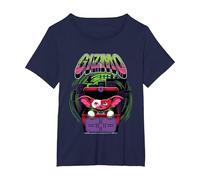 Gremlins Halloween Design Gizmo Box Art T-Shirt, Women's Plus, Navy Blue, 4X