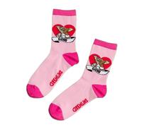 Gremlins Men's Gizmo Cute Hearts Ankle Socks in Pink | Size: 4-7 Gremlins Pink 4-7
