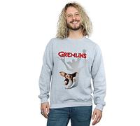 Gremlins Men's Gizmo Shadow Sweatshirt Large Sport Grey