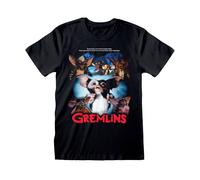 Gremlins Men's Retro Poster T-Shirt in Black | Size: Small Gremlins Black S