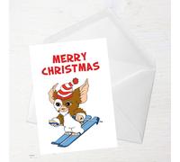 Gremlins Merry Christmas Skiing Greetings Card - Giant Card