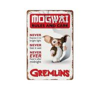 GREMLINS Metal Tin Sign,Vintage Style Aluminum Metal Typographic Poster,Suitable for Garages,Streets and Alleys,8 * 12inchs