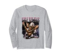 Gremlins Montage Long Sleeve T-Shirt, Adult Unisex, Heather Grey, Small