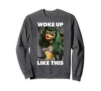 Gremlins Morning Monster Sweatshirt, Adult Unisex, Dark Heather Grey, Large
