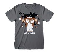 Gremlins Official Gizmo Fur Balls Unisex Charcoal T-Shirt (Small)